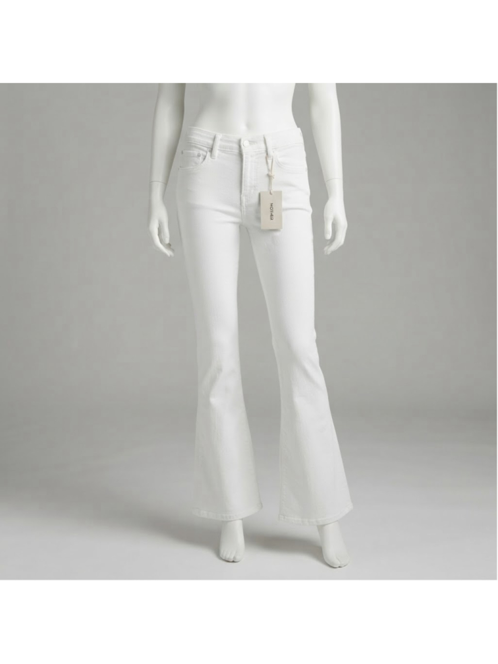 NWT MOTHER The Down Low Weekender Skimp Flare Jeans Fairest Of Them All Size 24
